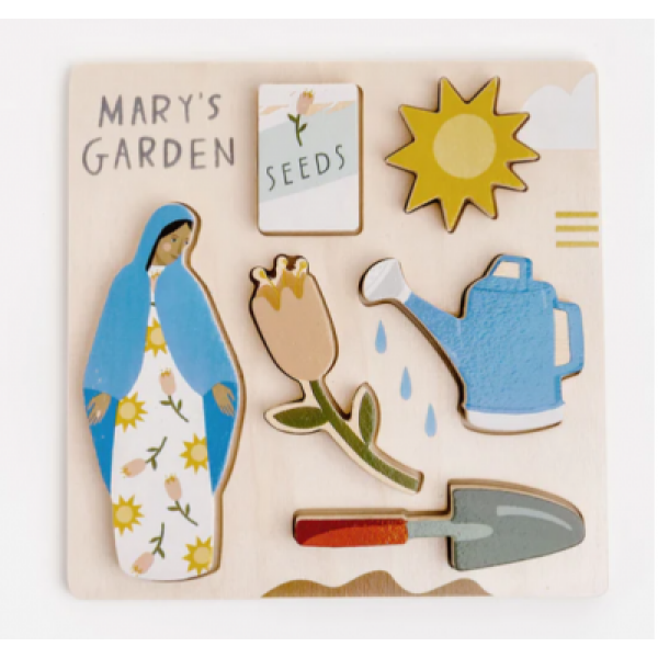 Wooden Puzzle: Mary's garden