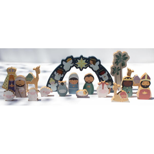 Wooden playset: Deluxe Christmas Nativity