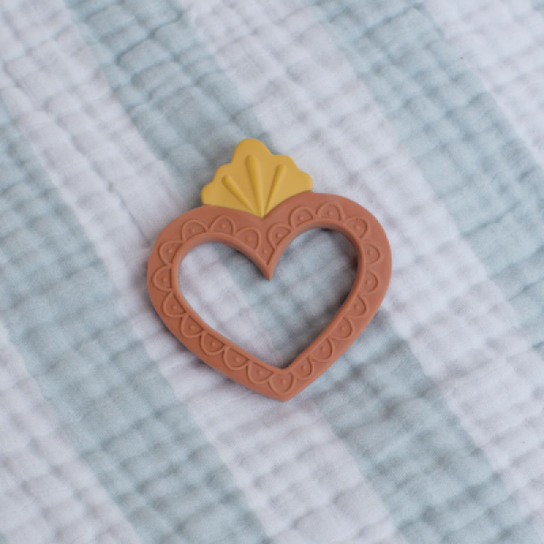 Sacred Heart natural rubber teether