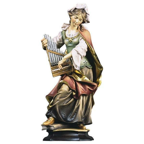 Sta. Cecilia med orgel, statue 20 cm