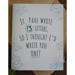 Catholic Blank "Thinking of You" Card - Daily Letter Card