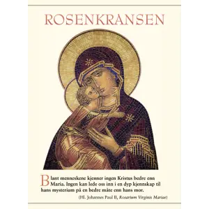 Rosenkransen – folder i lommebokformat