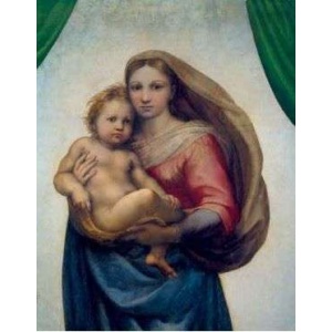 Kort - Sixtinske madonna 6809D