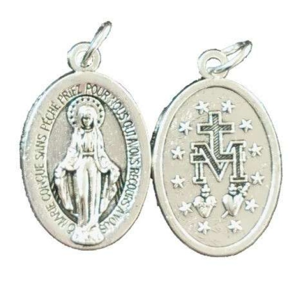 Mirakuløs medaljong. Metall, 22mm