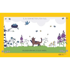 Spisebrikke med bordvers