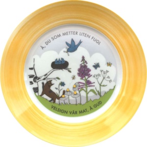 Barnetallerken "Å du som metter"