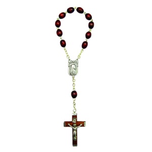 Rosenkrans dekade. Brun, treperler og metallbindinger