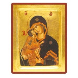 Ikon, Maria m barnet, Vladimir, 24x30cm