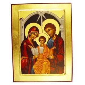 Trykt ikon, Hl. familie. 24x30cm