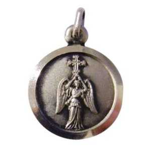Medaljong. Gabriel. Sølv 17 mm.