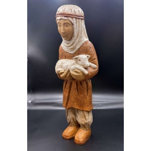 Hyrdegutt med lam - Krybbefigurer "Paysanne"