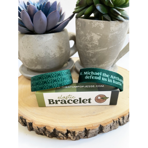 St Michael Archangel Elastic Reversile Bracelet I Catholic