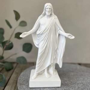 Kristusstatue - 12 cm, hvit