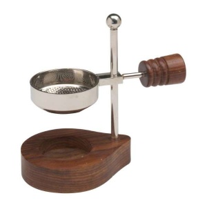 Røkelsesbrenner justerbar H 12 cm nikkelbelagt