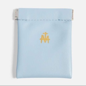 Blue Rosary Pouch