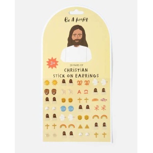 Christian Stick On Earrings