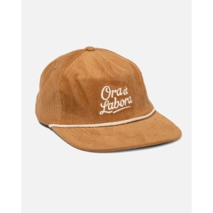 Ora et Labora Corduroy Hat, Tan