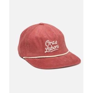 Ora et Labora Corduroy Hat, Dusty Rose