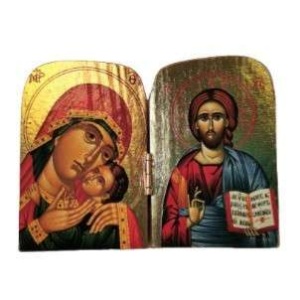 Diptyk forgylt 10x7,5cm - assorterte tema