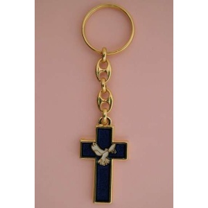 Nøkkelring. Kors med Den Hellige Ånd.
