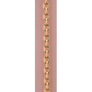 Kjede 50 cm. Forgylt