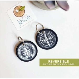 St. Benedict Medal Woven Keychain