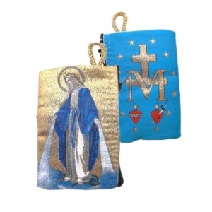 Rosenkransetui 7x10 cm - Mirakuløs madonna