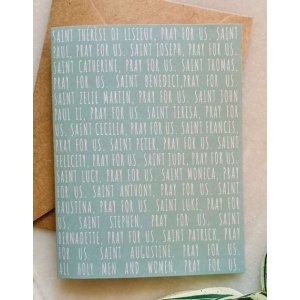 Catholic Feast Day Card - Patron Saint - All Saints Day Card